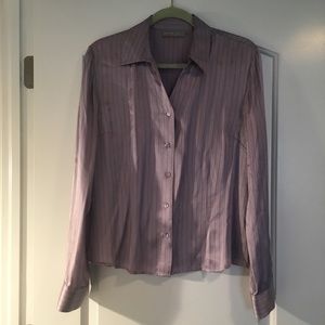 Kate Hill purple slinky silk blouse